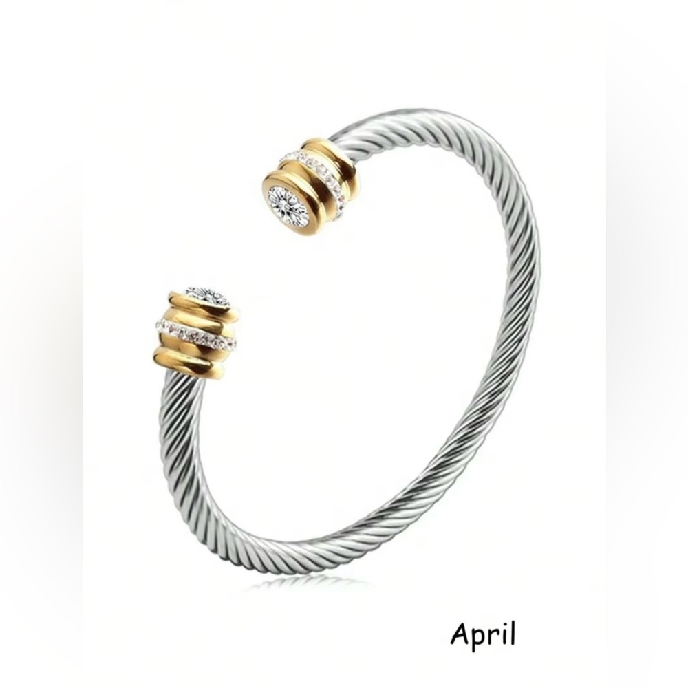 April Silver & Gold Bracelet